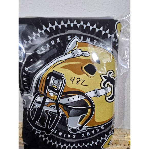 NFL Team Apparel New Orleans Saints 2012 Schedule T-Shirt Mens Large Black K917 - Picture 9 of 9